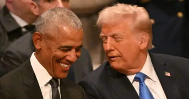 Here's What Trump Really Whispered to Obama During Carter Funeral - Lip Reader Reveals All