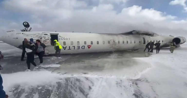 Delta Offers $30,000 to Each Toronto Crash Victim As CEO Defends Trump-Era Aviation Policies